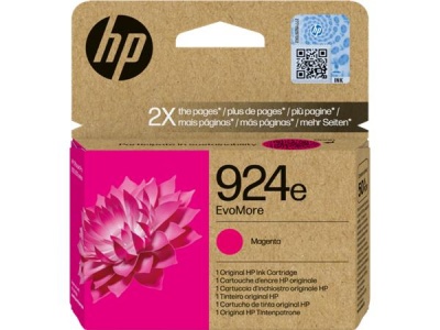 4K0U8NE Tintapatron Officejet Pro 8120e, 8130e nyomtatókhoz, HP 924 EvoMore, magenta, 800 oldal